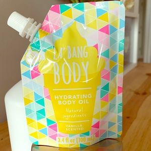 La bang Body Oil in the scent Vanilla!